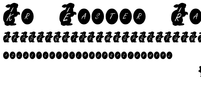 KR Easter Rabbit font